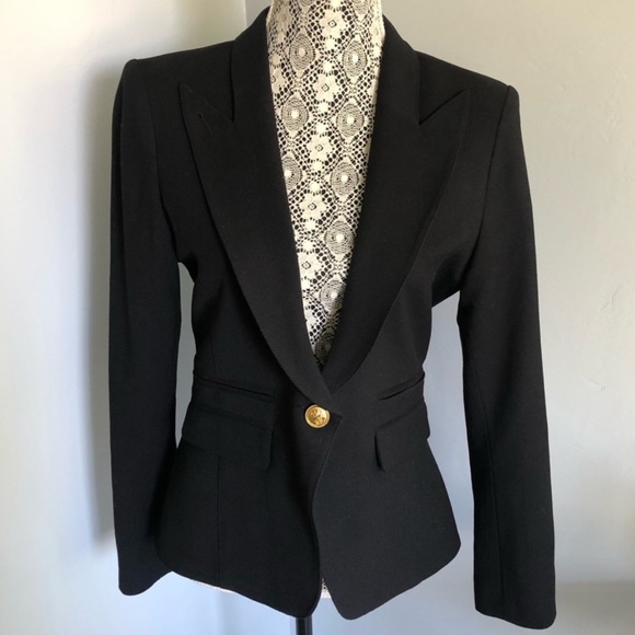Smythe les vestes eluxe black wool blazer